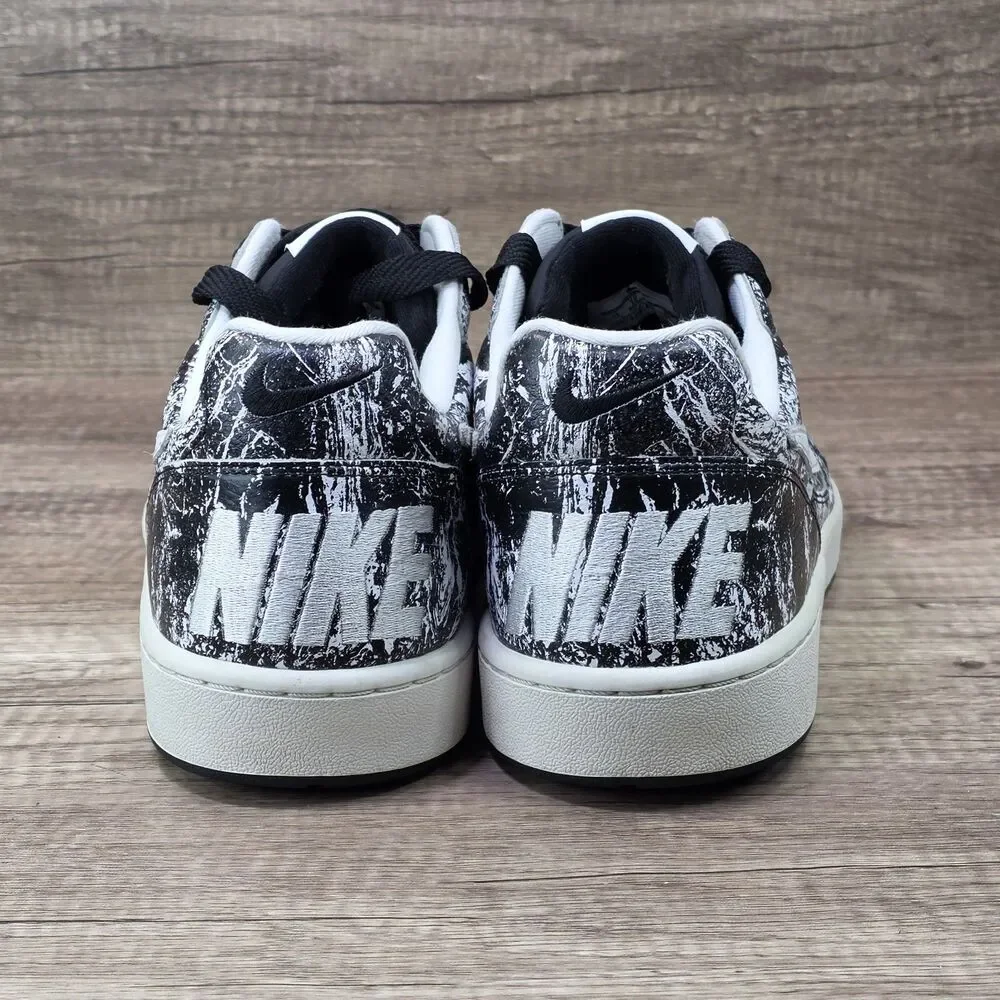 Nike Tiempo 94 FC Splashed Men's Size 13 Black White Leather Shoes 685199-002